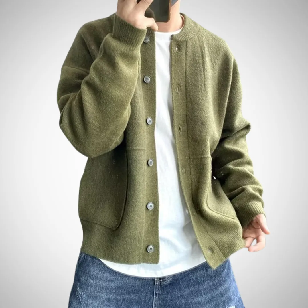 Omar Refined Sweater with Buttons