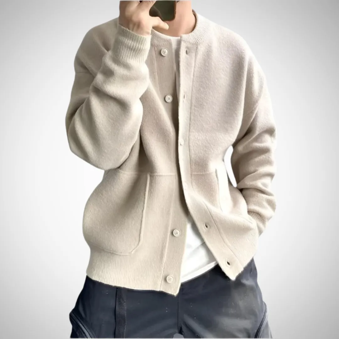 Omar Refined Sweater with Buttons