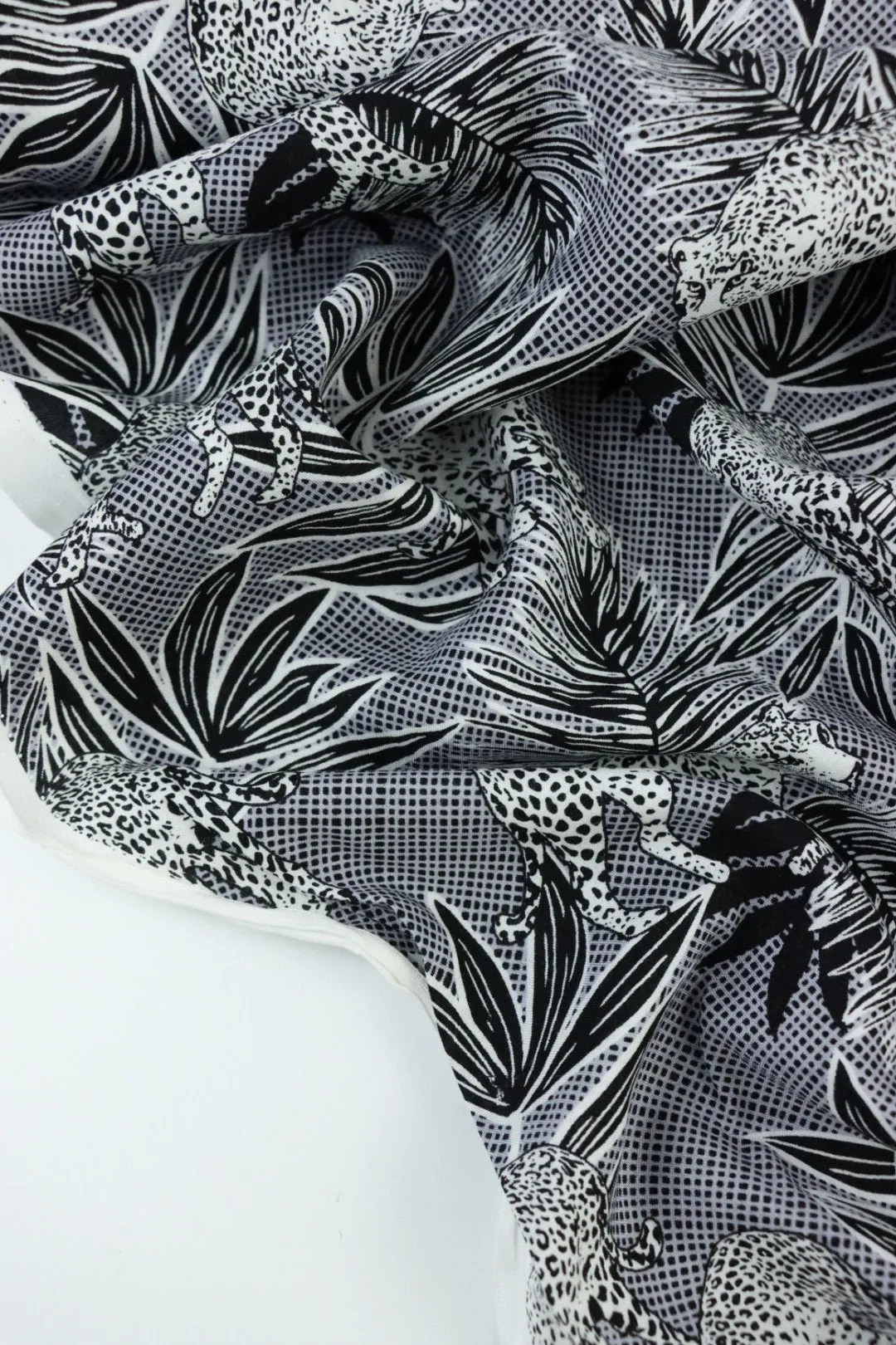 On The Prowl (Black) Rayon Challis