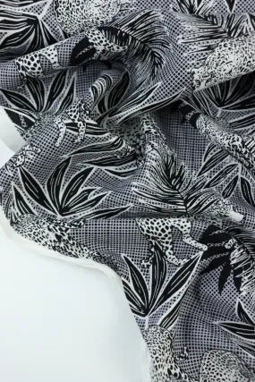 On The Prowl (Black) Rayon Challis