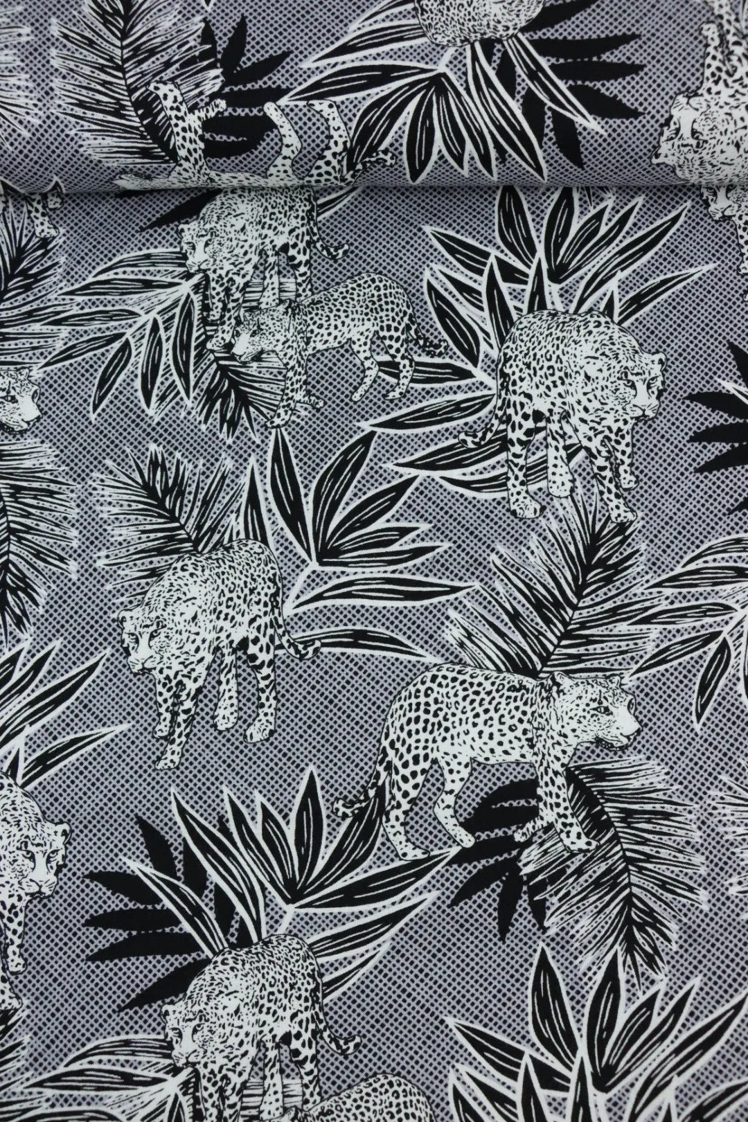 On The Prowl (Black) Rayon Challis