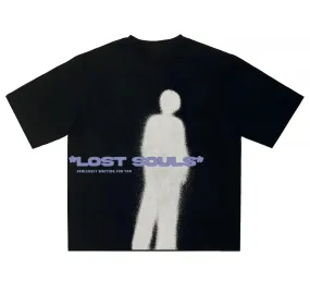 Oversized Lost Souls Printed Tee