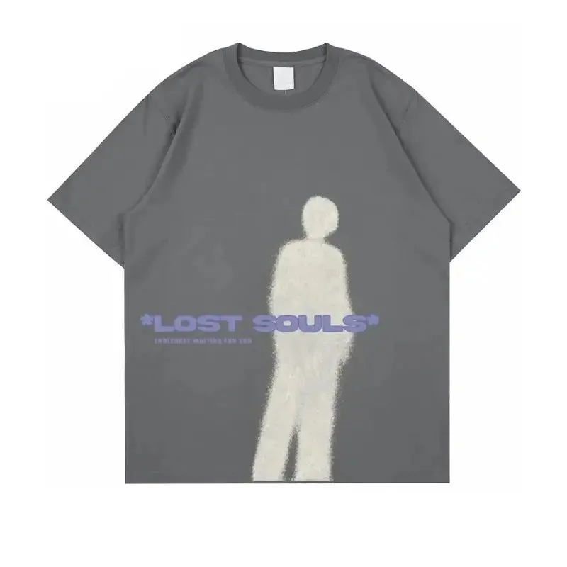 Oversized Lost Souls Printed Tee