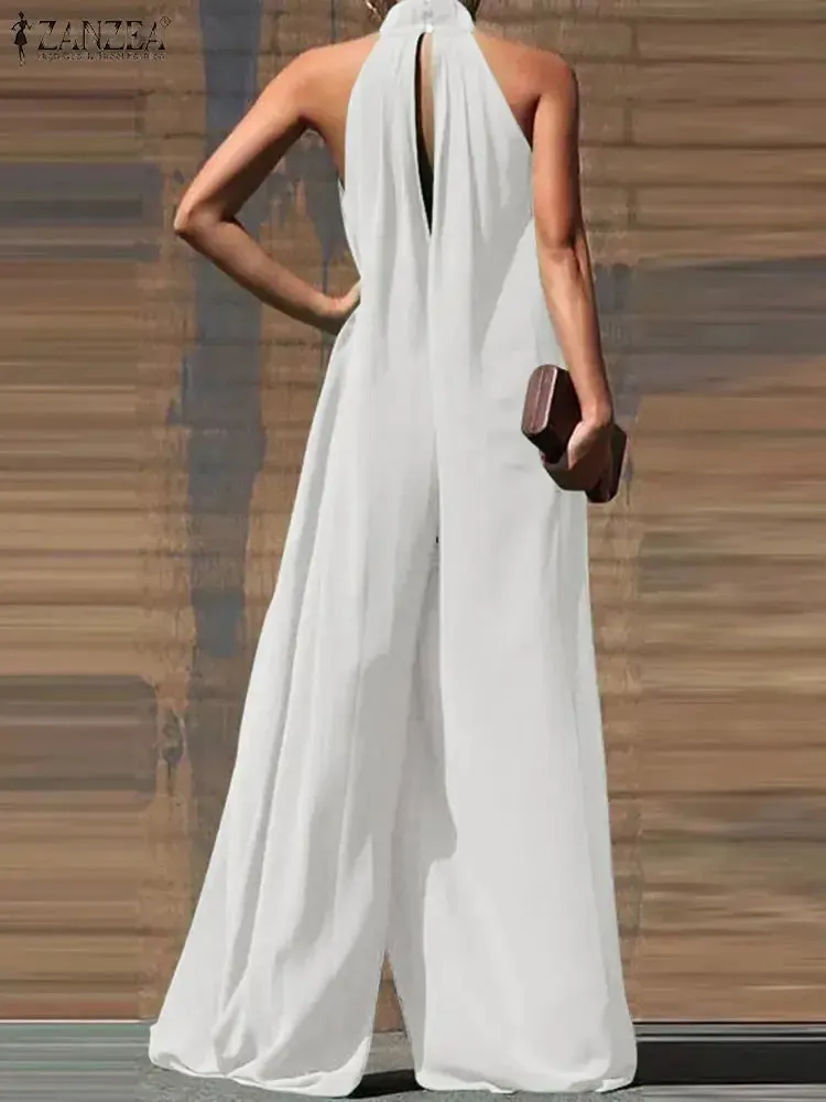 Oversized Palazzo Pleated Jumpsuit
