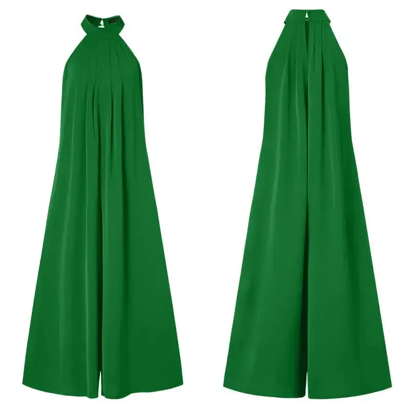 Oversized Palazzo Pleated Jumpsuit