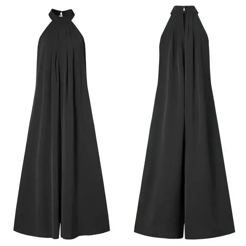 Oversized Palazzo Pleated Jumpsuit