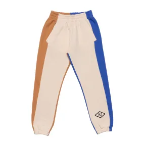 Pants Track Panel Blue Warm Sand Caramel