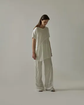 Patchwork Pants White