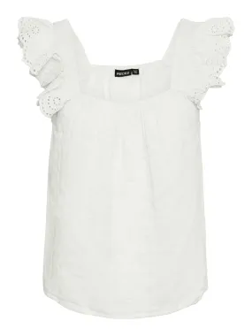 PCKIARA T-Shirts & Tops - Cloud Dancer