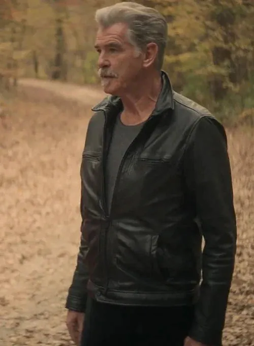 PIERCE BROSNAN THE OUT LAWS LEATHER JACKET
