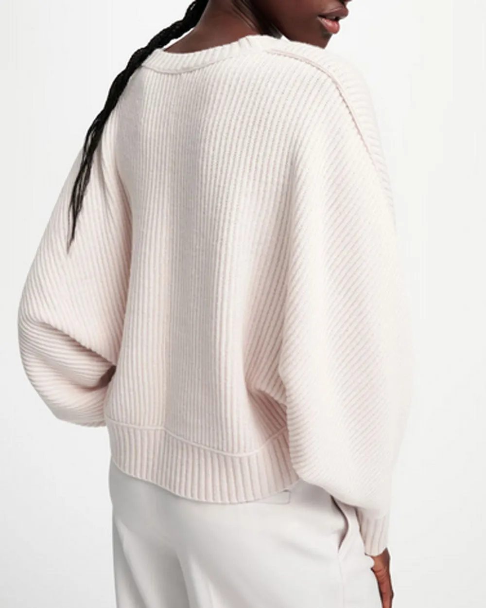 Porcelain Knit Modern Statements Pullover