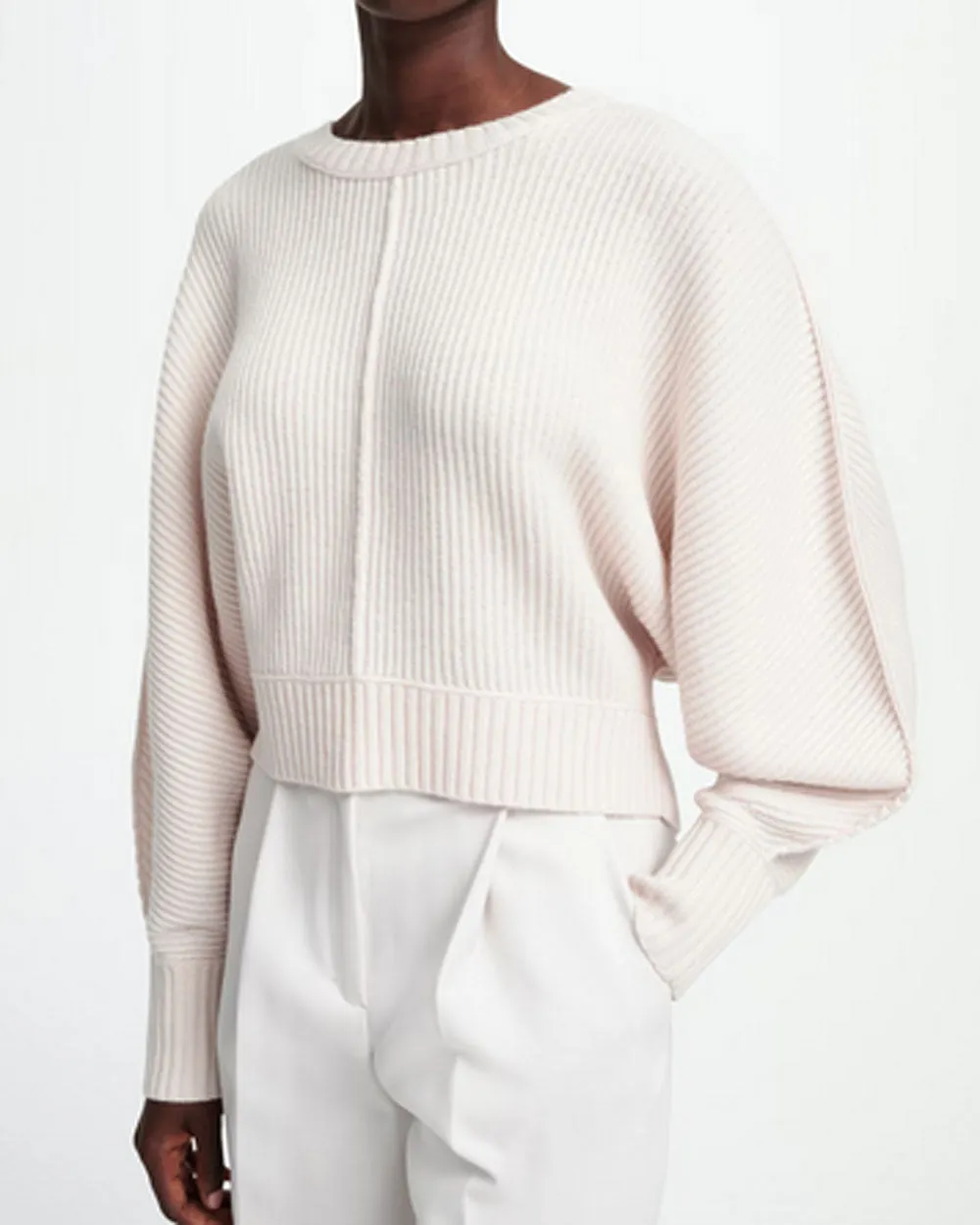 Porcelain Knit Modern Statements Pullover