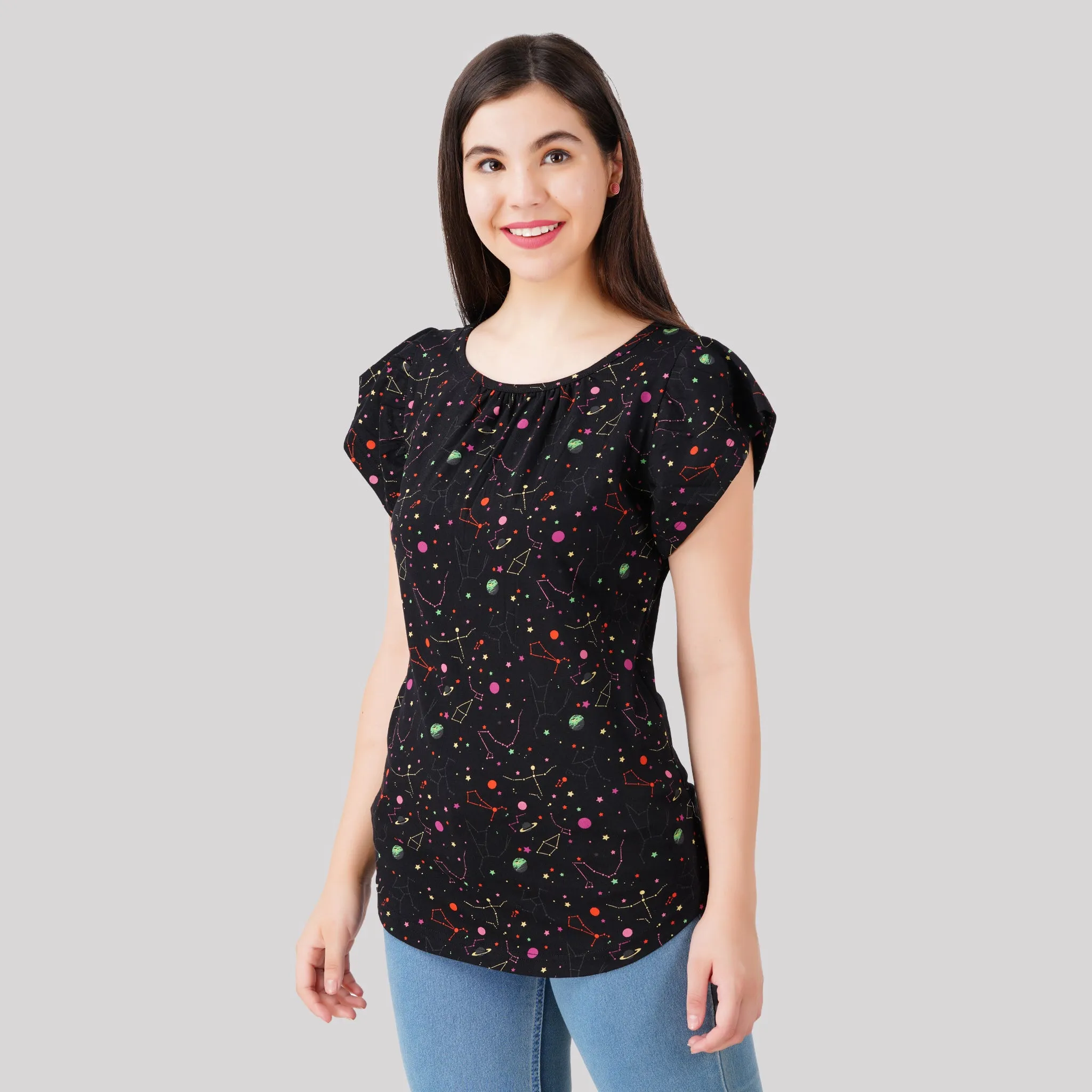 Rainbow Constellations Glow-in-the-Dark Ida Top