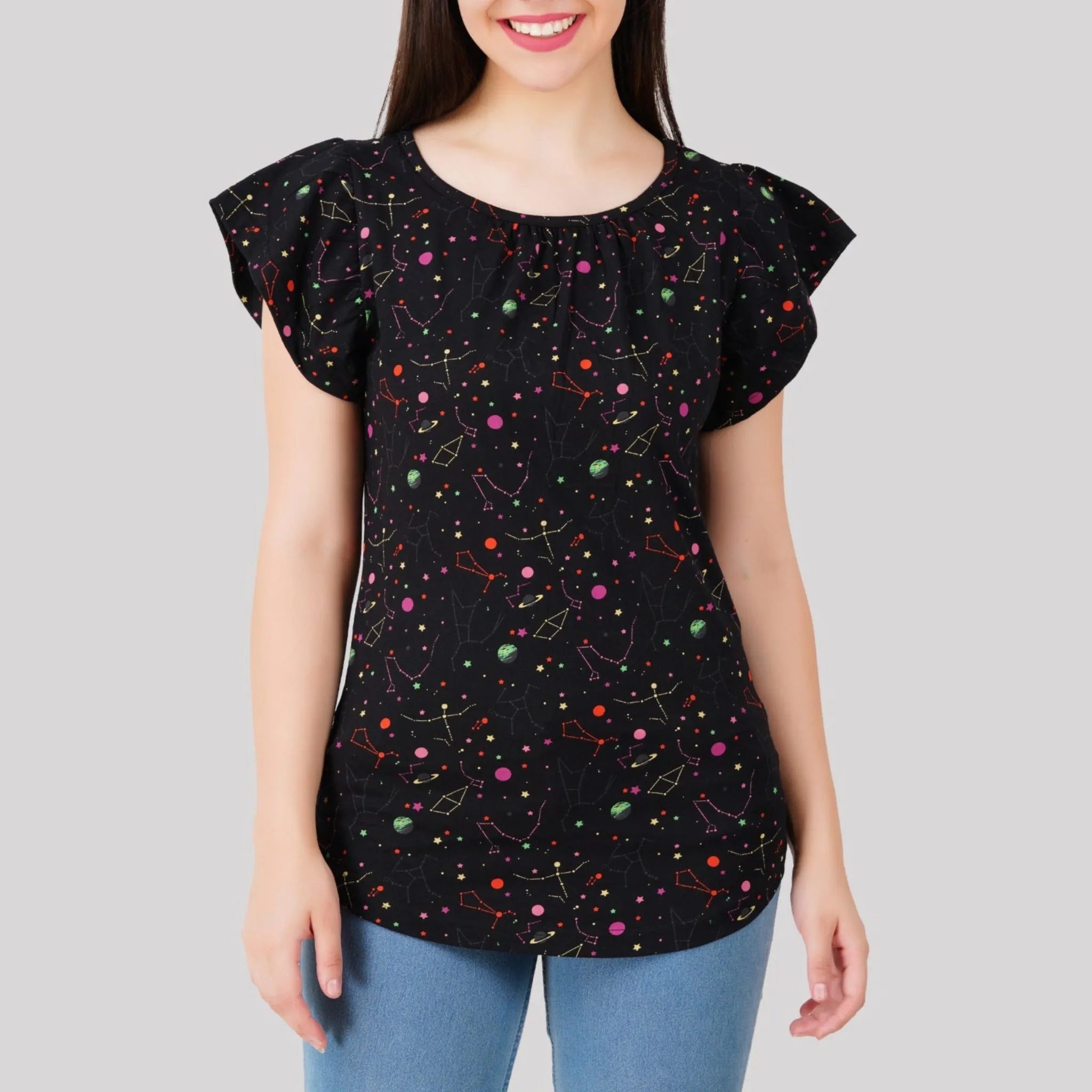 Rainbow Constellations Glow-in-the-Dark Ida Top