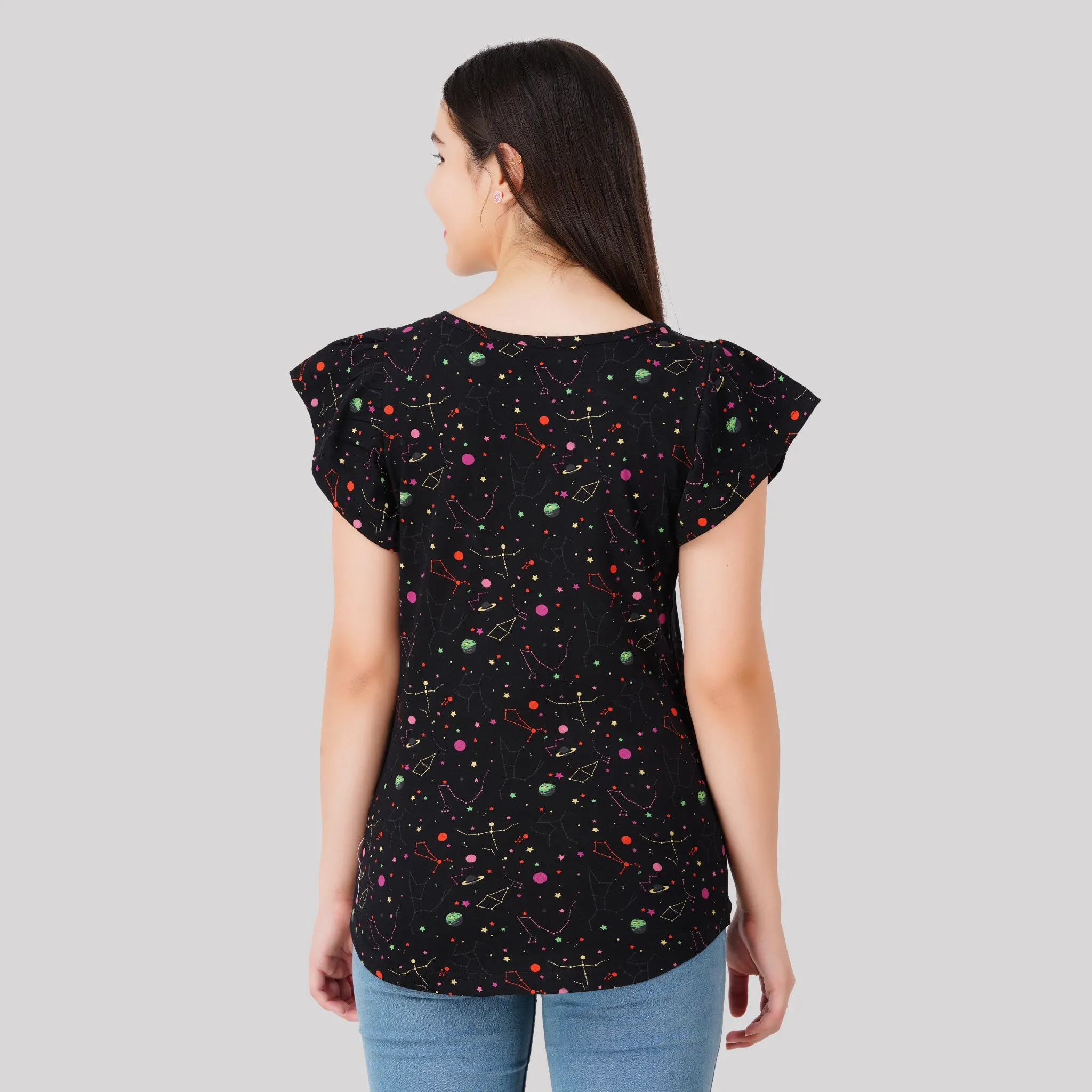 Rainbow Constellations Glow-in-the-Dark Ida Top