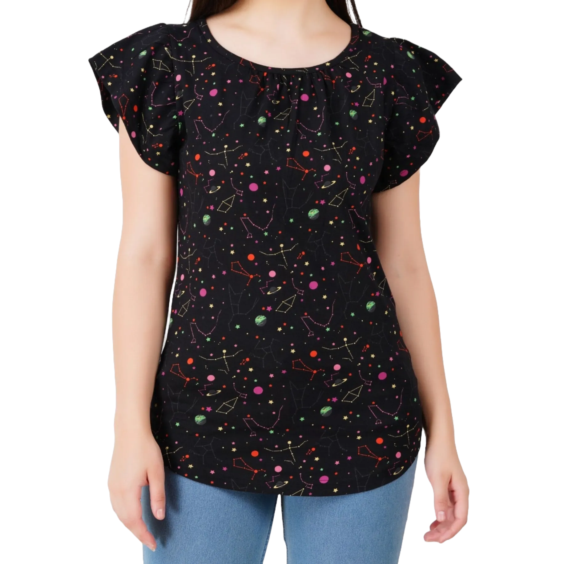 Rainbow Constellations Glow-in-the-Dark Ida Top
