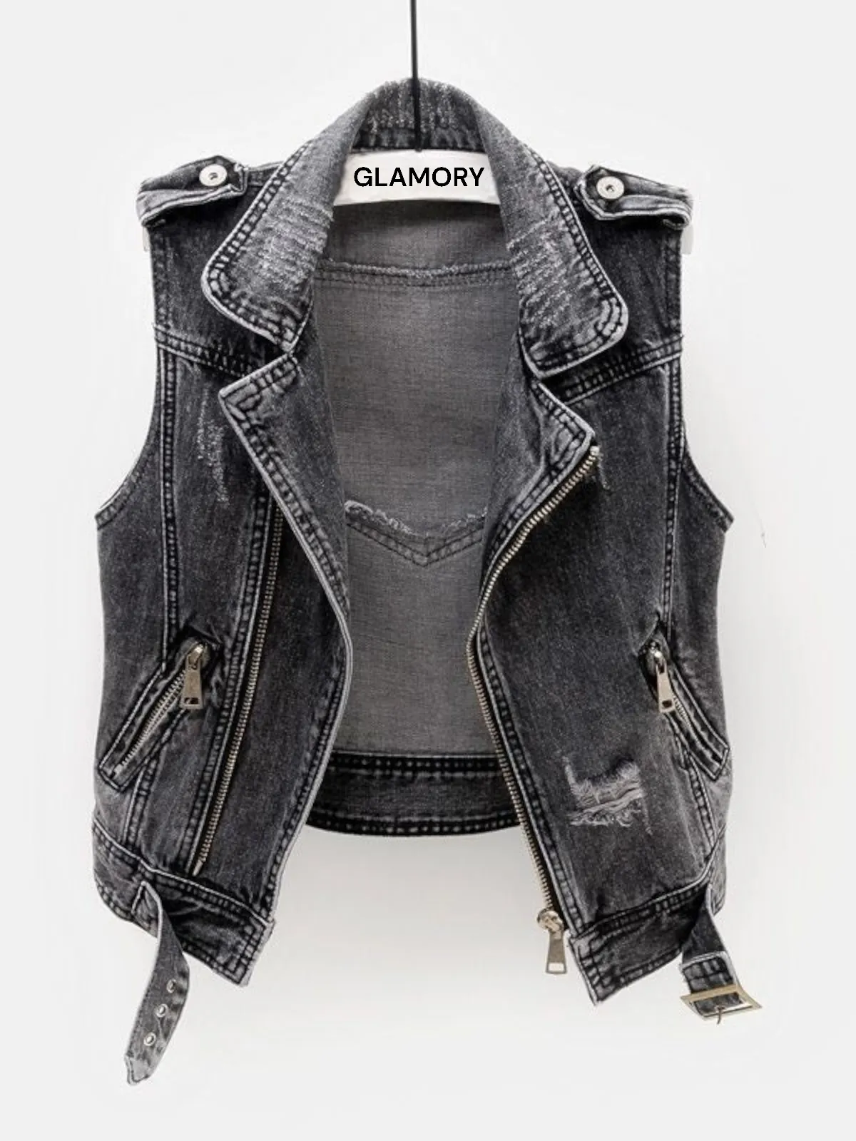 Ruby Denim Waistcoat