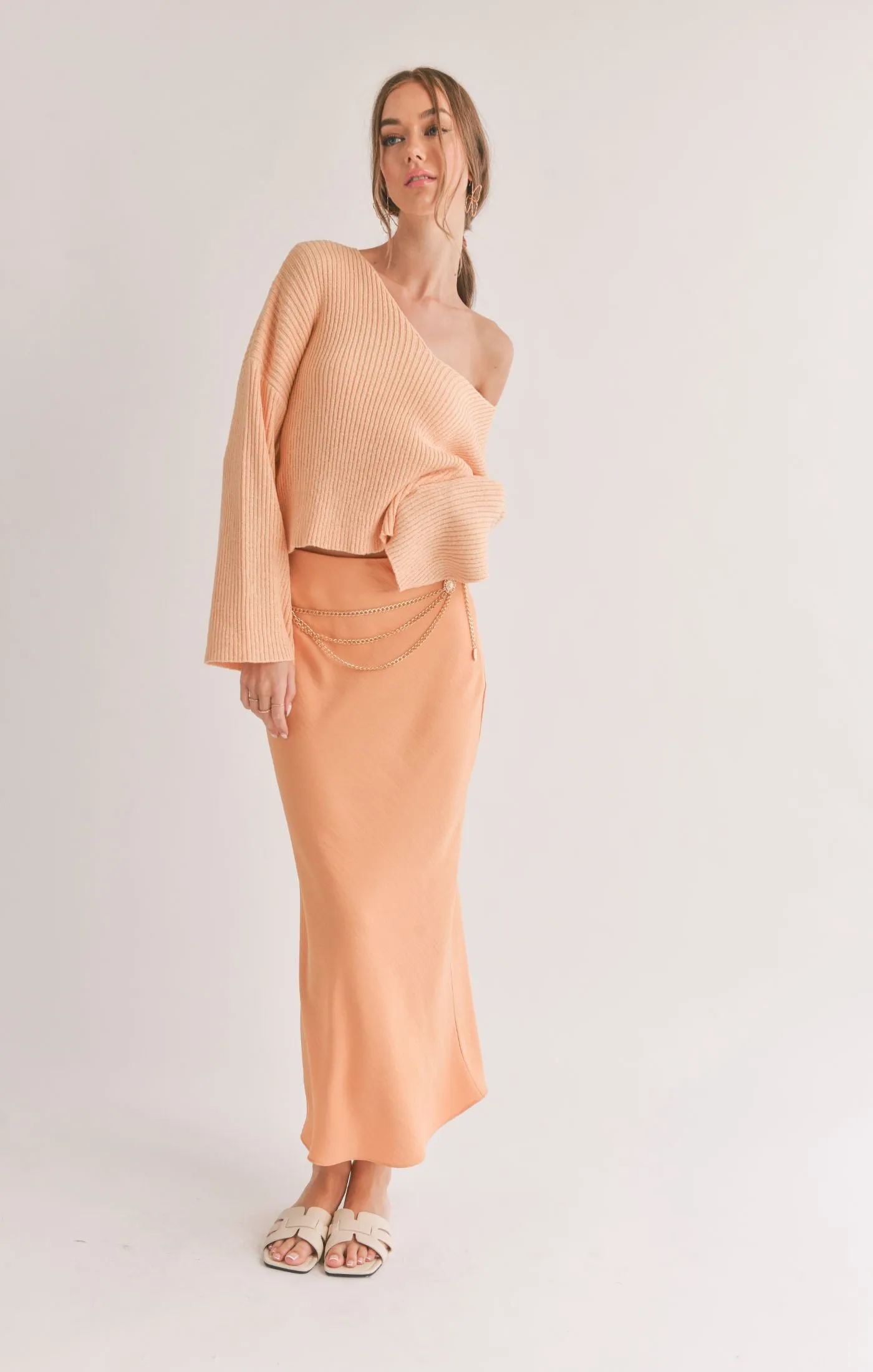 SAGE THE LABEL Julia V Neck Sweater