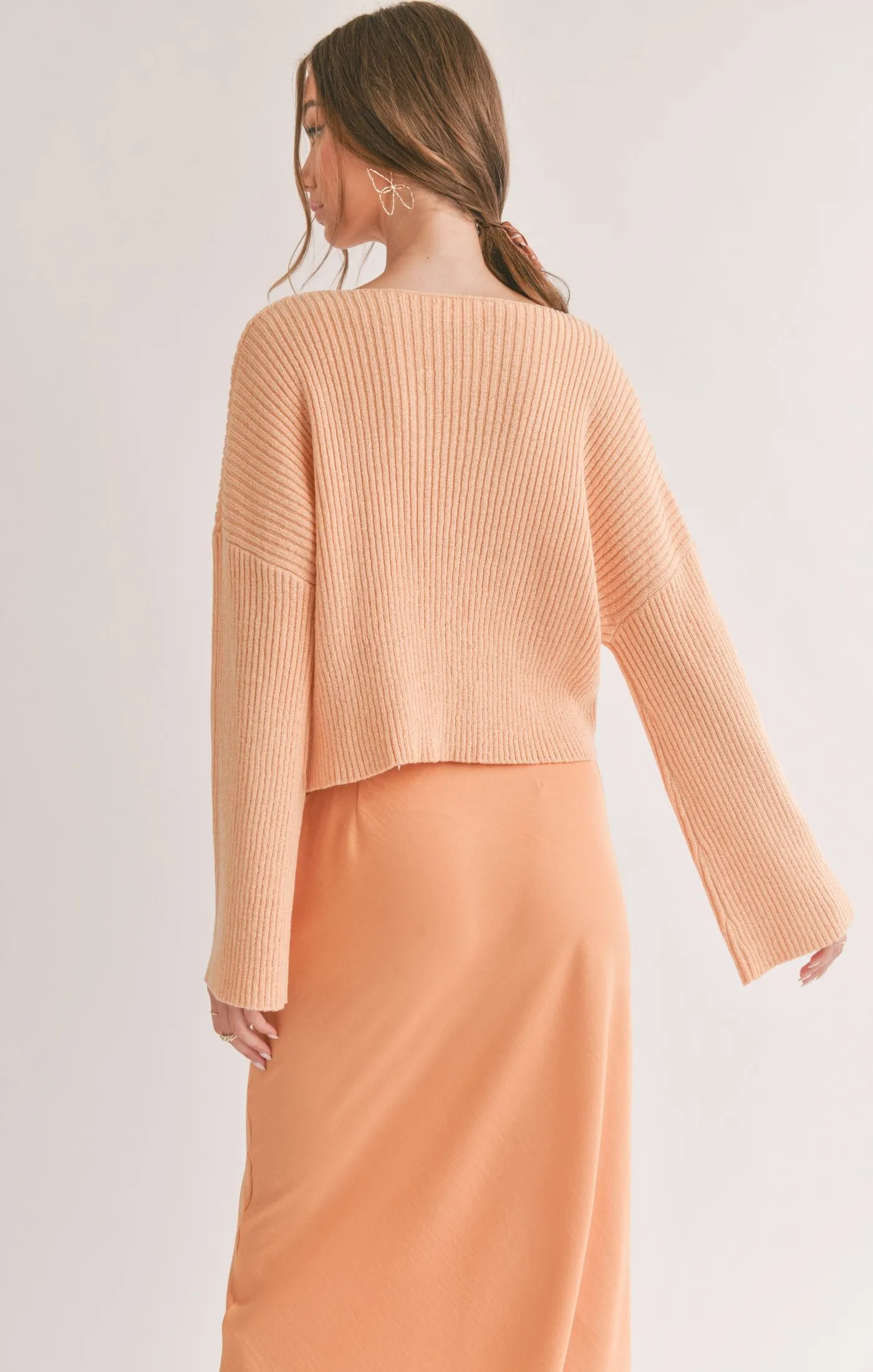 SAGE THE LABEL Julia V Neck Sweater