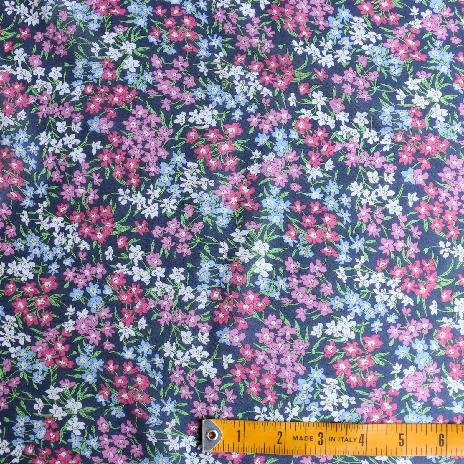 Sea Blossom Pink - Liberty Fabrics - Chloe Cotton Chiffon