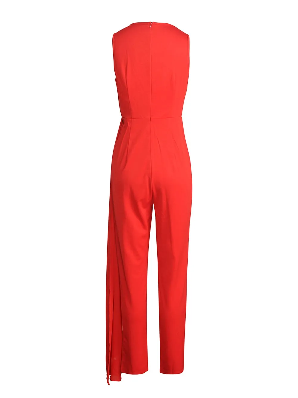 Sequin Print V-neck Jumpsuit