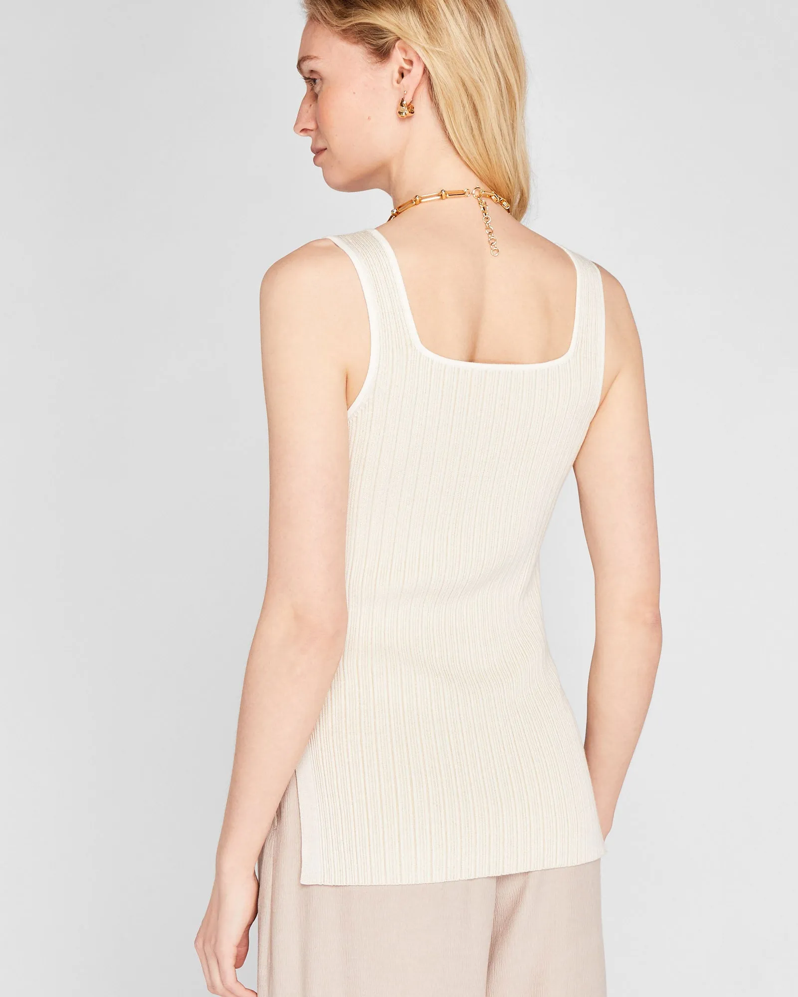 Square Neck Striped Tank