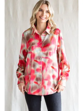 Subtle Haze Satin Top