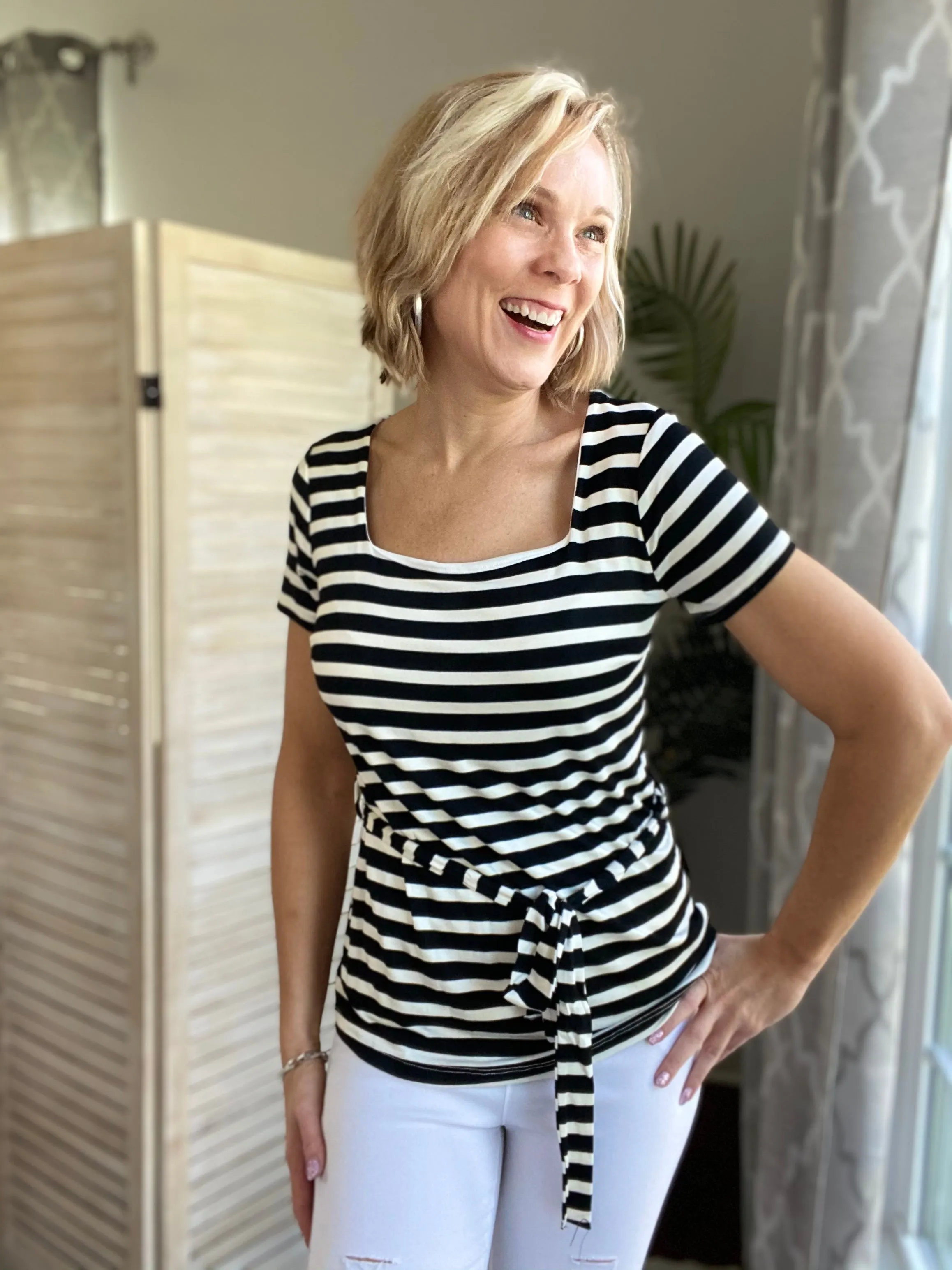 Subtle Hint Striped Top