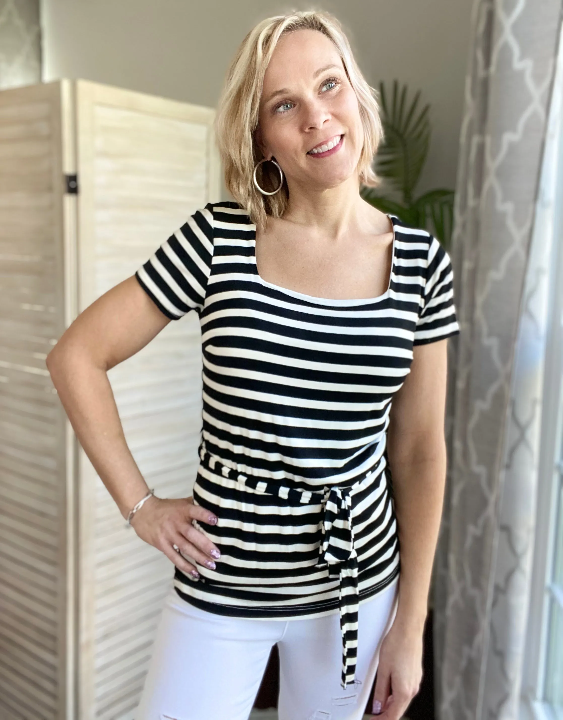 Subtle Hint Striped Top