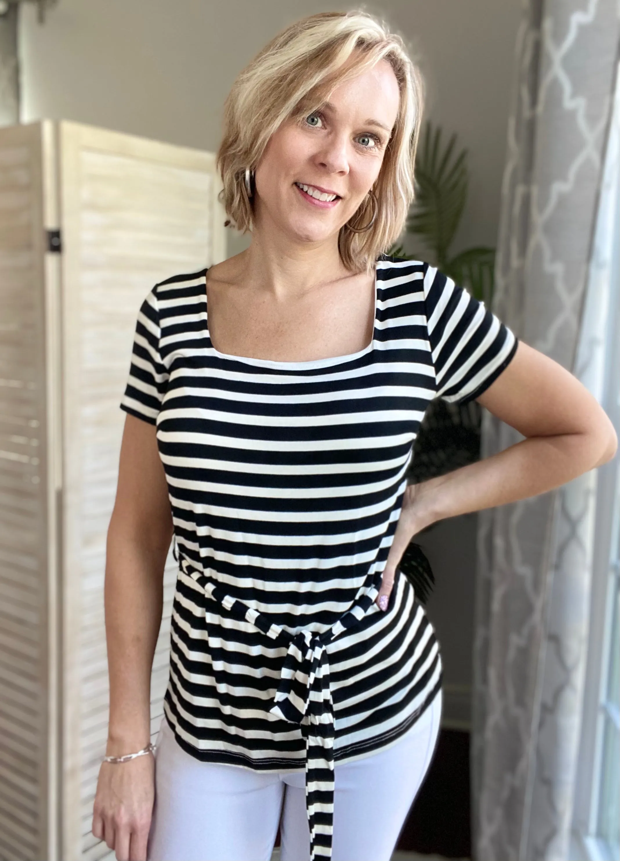Subtle Hint Striped Top