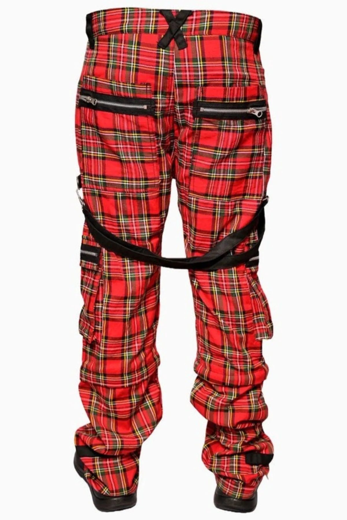 Unisex Gothic Plaid Punk Pant