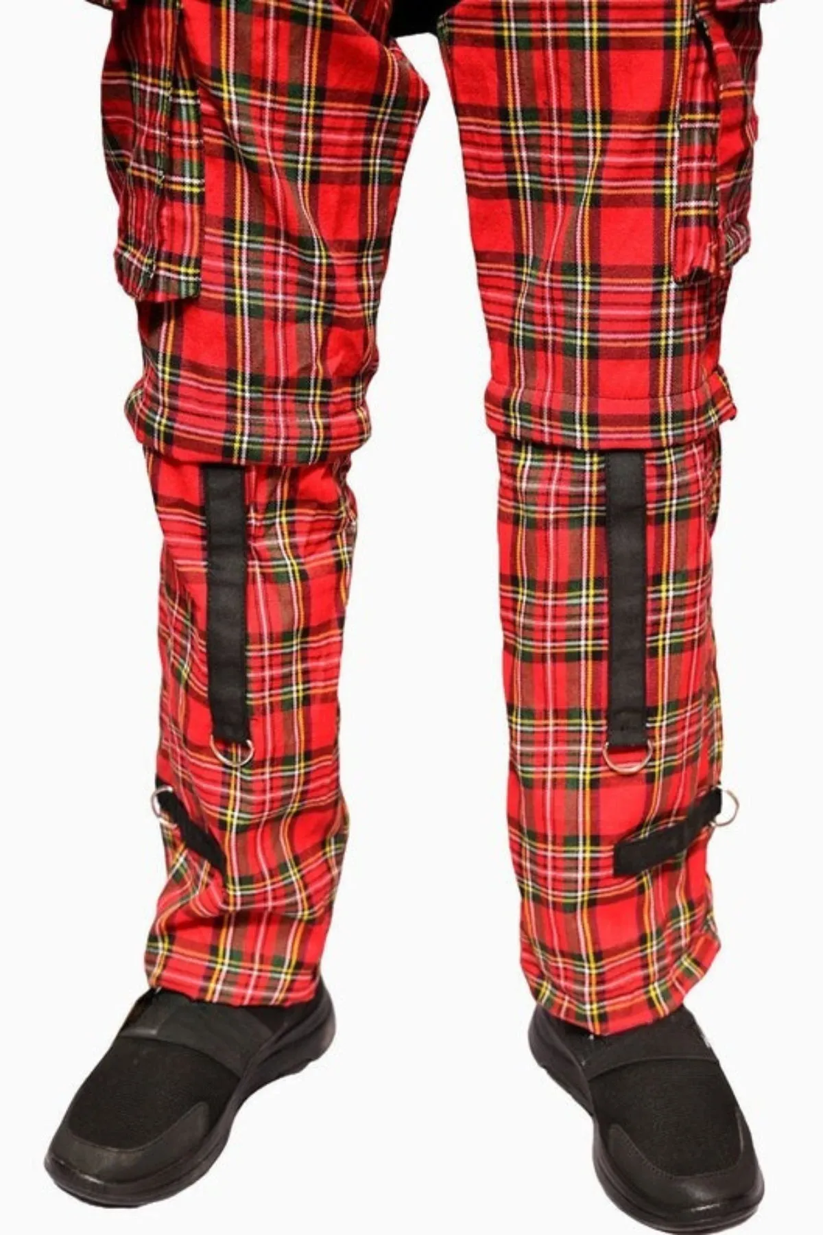 Unisex Gothic Plaid Punk Pant
