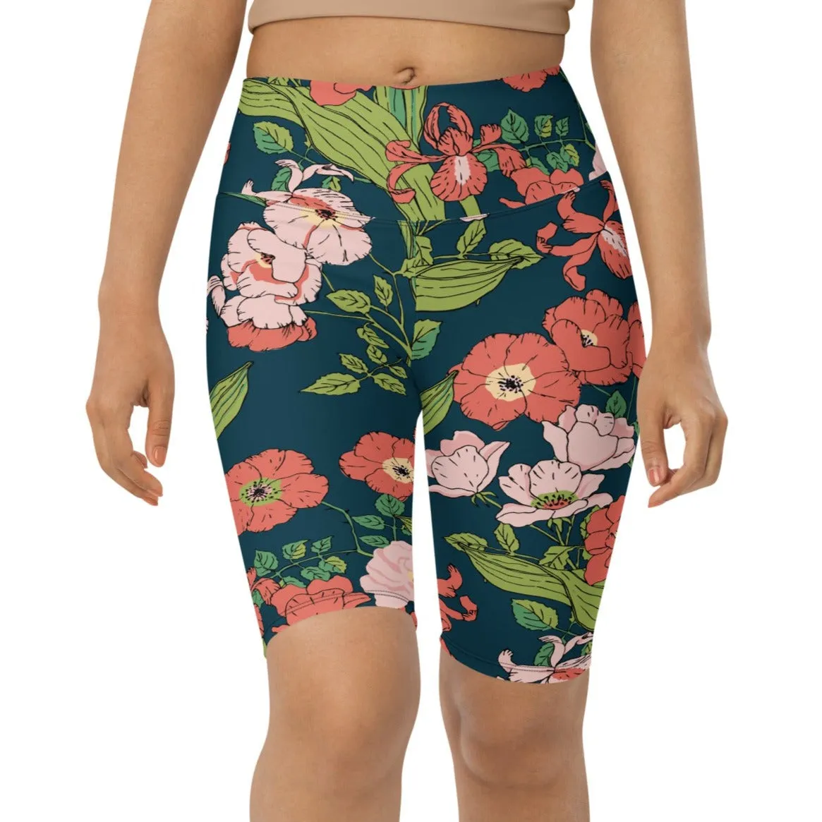 UV UPF 50  Women's Swim Jammers Long Swim Shorts Paddle board Shorts XS-3XL - Seychelles Floral