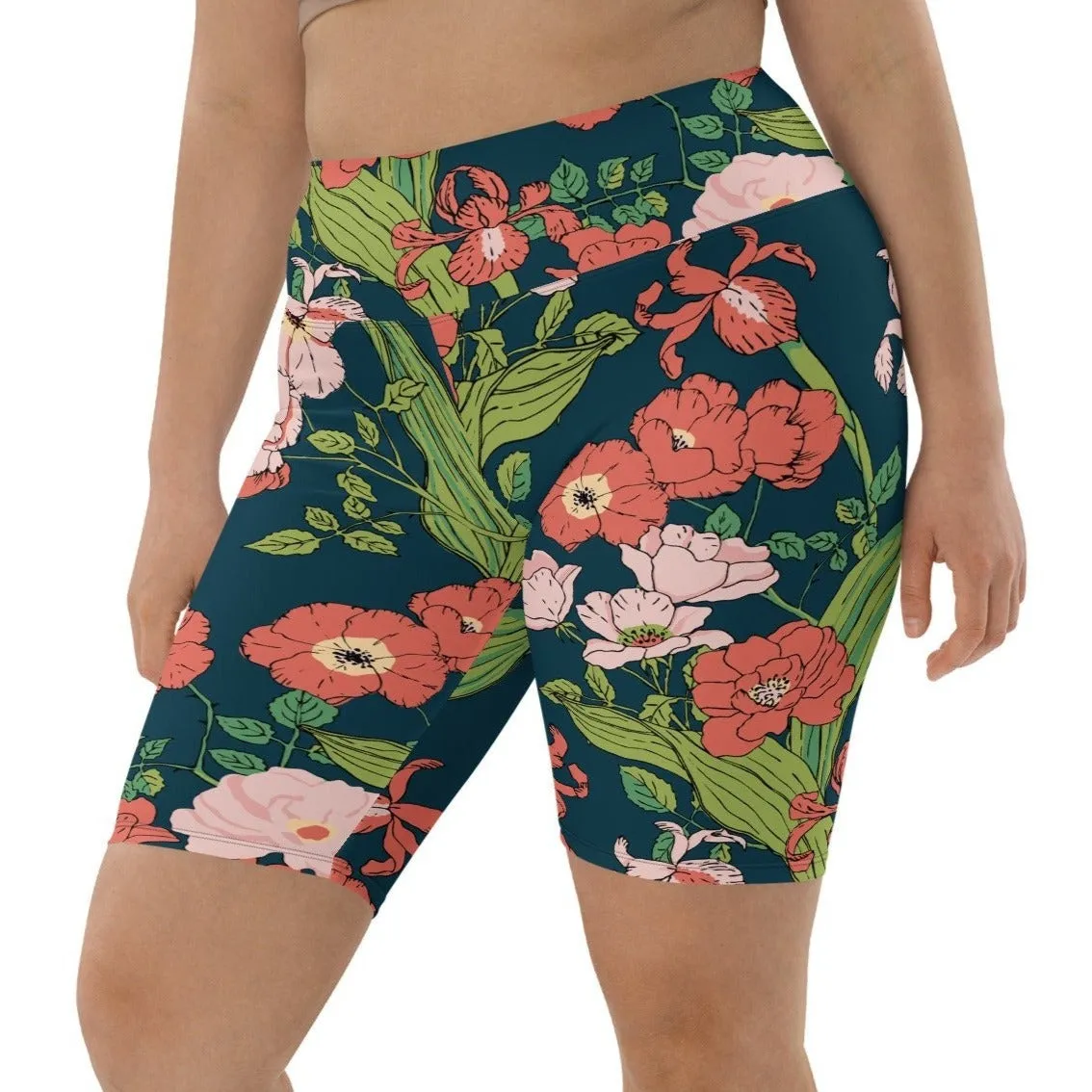 UV UPF 50  Women's Swim Jammers Long Swim Shorts Paddle board Shorts XS-3XL - Seychelles Floral