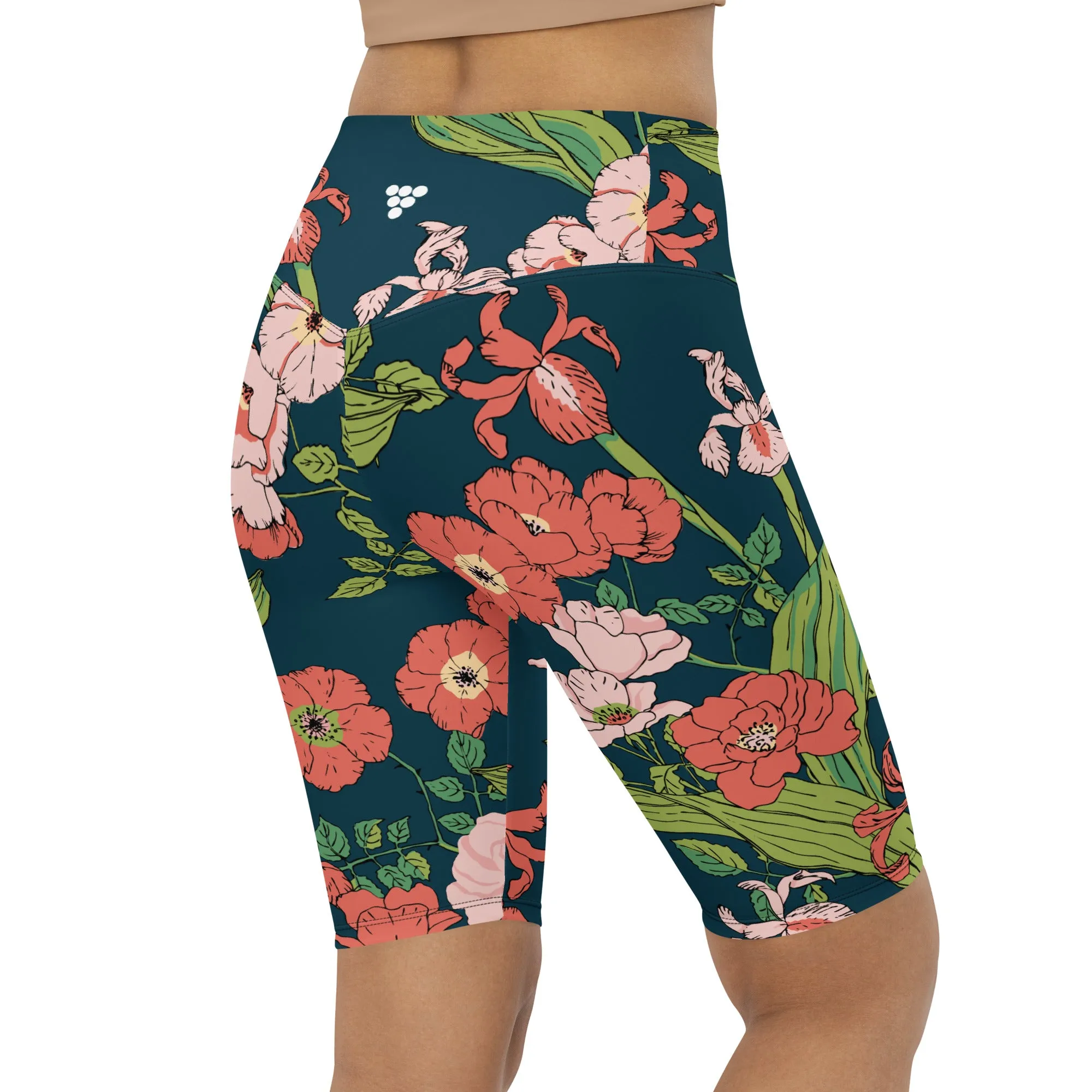 UV UPF 50  Women's Swim Jammers Long Swim Shorts Paddle board Shorts XS-3XL - Seychelles Floral