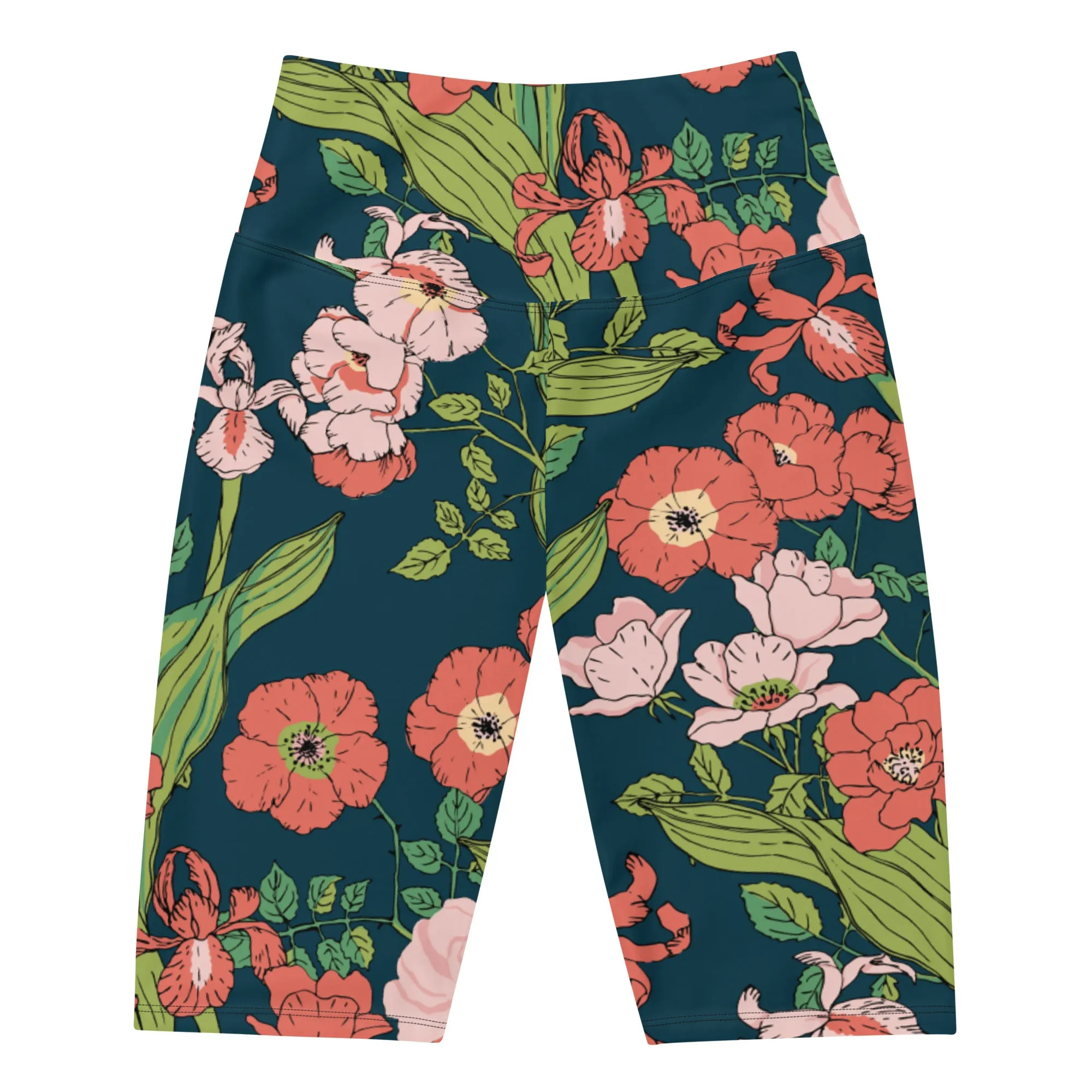 UV UPF 50  Women's Swim Jammers Long Swim Shorts Paddle board Shorts XS-3XL - Seychelles Floral