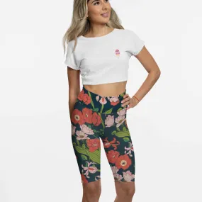 UV UPF 50  Women's Swim Jammers Long Swim Shorts Paddle board Shorts XS-3XL - Seychelles Floral