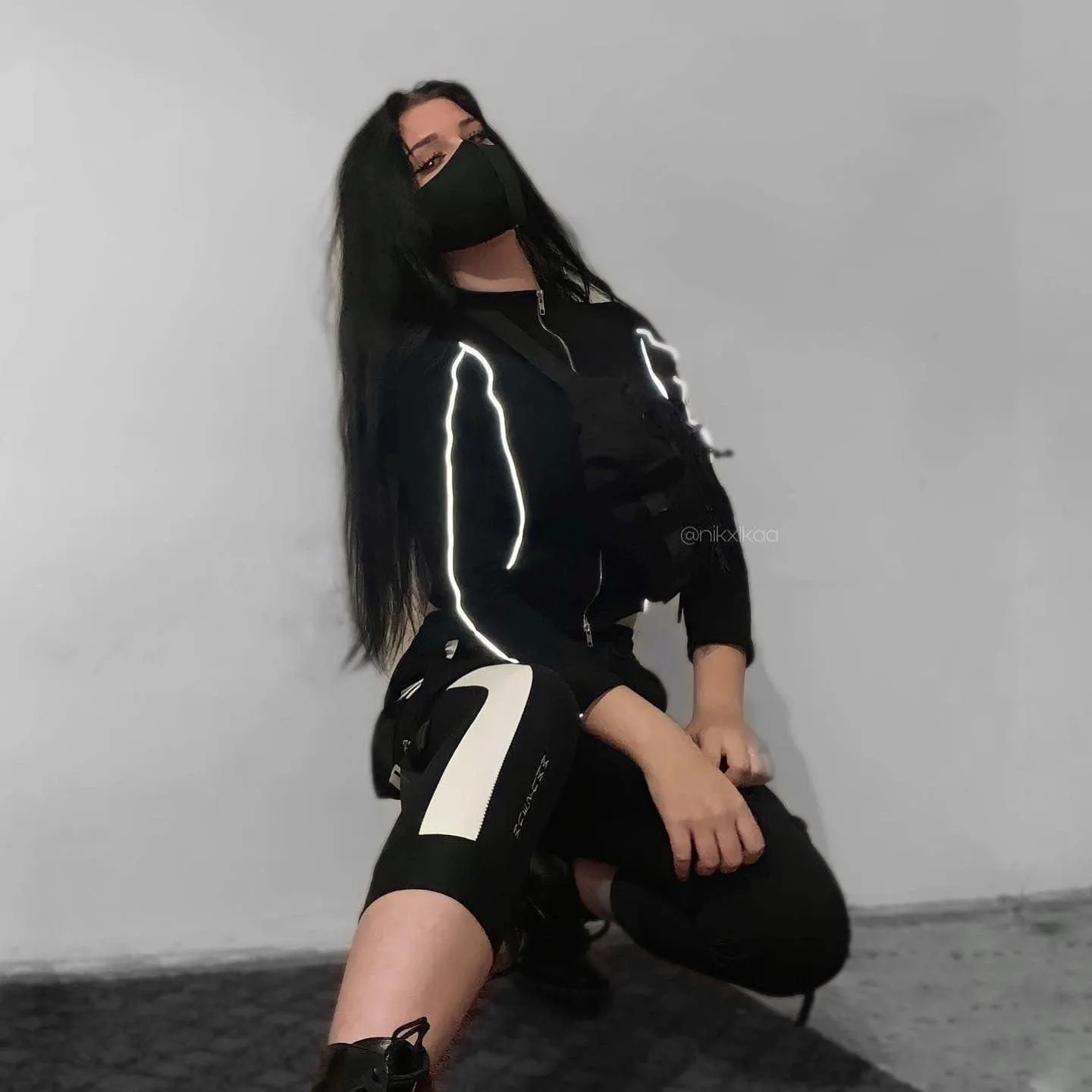 Women's Grunge Turn-down Collar Zipper Shirts