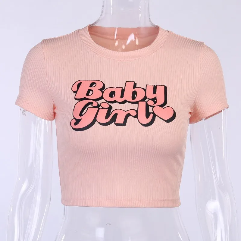 Y2K Egirl Baby Girl Crop Top