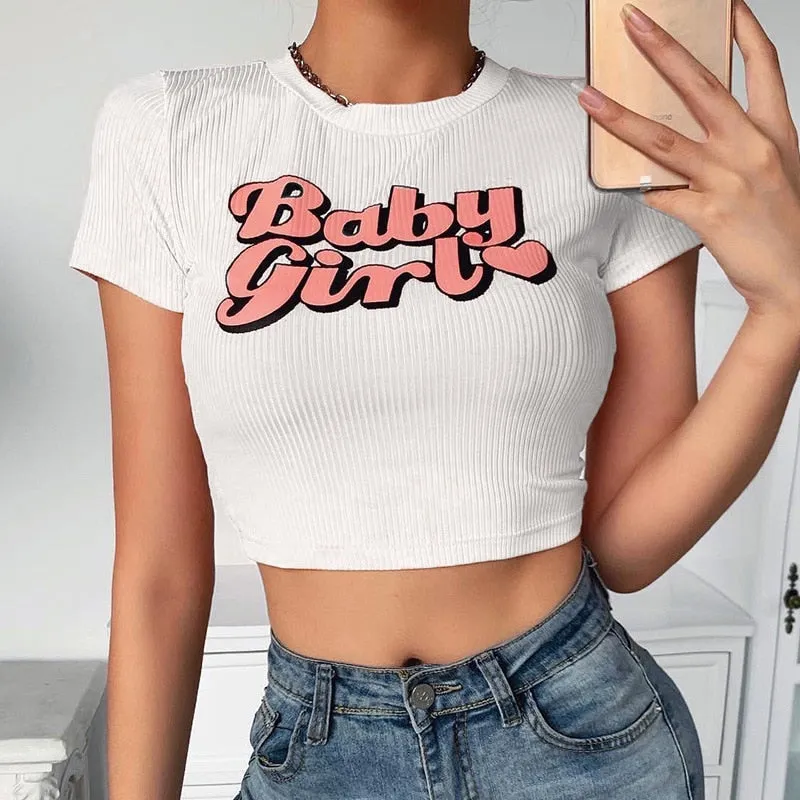 Y2K Egirl Baby Girl Crop Top