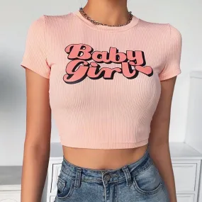 Y2K Egirl Baby Girl Crop Top