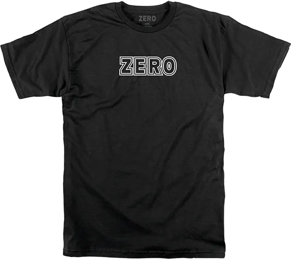 Zero Bold Mini T-Shirt - Size: SMALL Black
